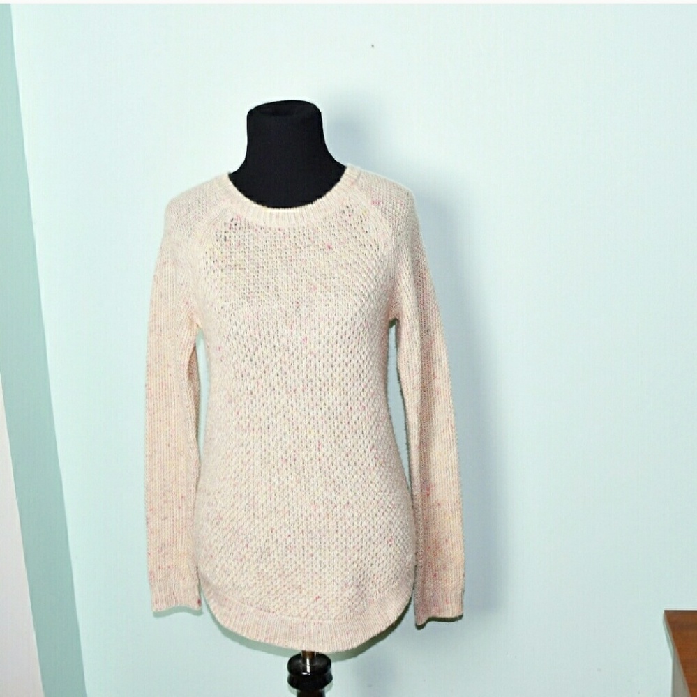 Super Cute Knit Cream Sweater - Picture 1 of 2